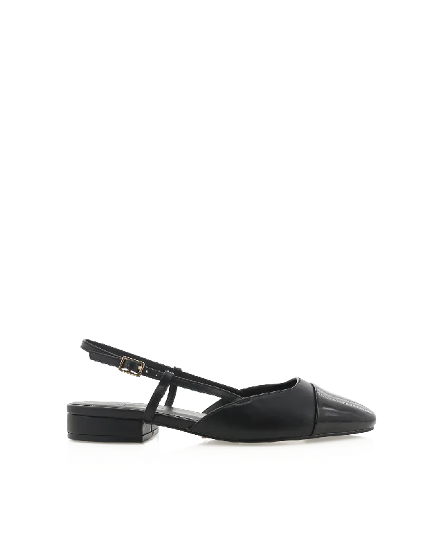 Trendy Walking Boots HASSA - BLACK-BLACK PATENT