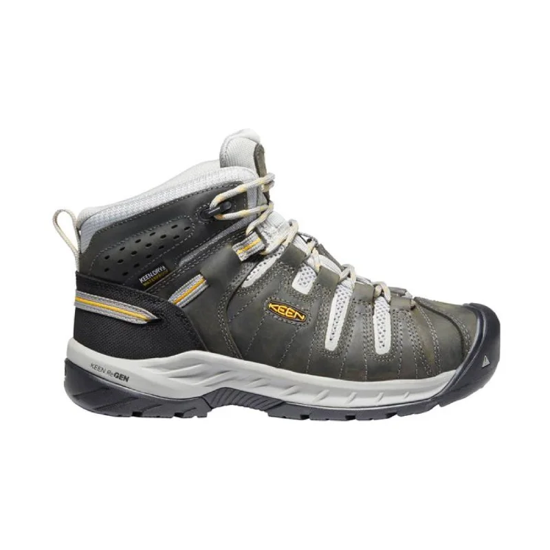 KEEN Utility Women's Flint II Mid Waterproof Steel Toe Work Boots - Magnet