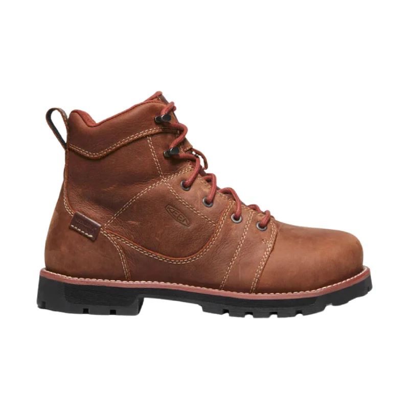 KEEN Utility Women's Seattle 6 Inch Waterproof Aluminum Toe Work Boots - Gingerbread