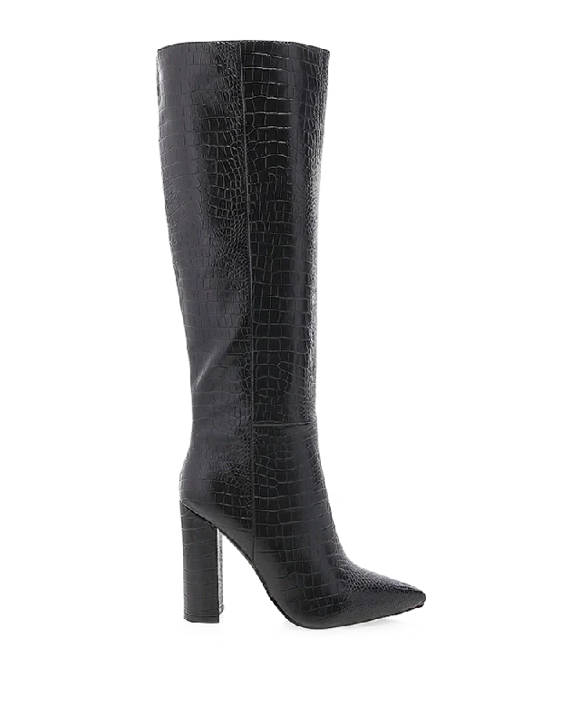 MILLA WIDE FIT - BLACK CROC