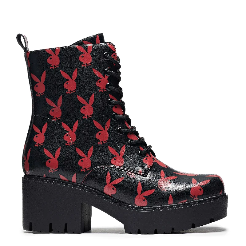 Playboy Reprise Red Switch Boots