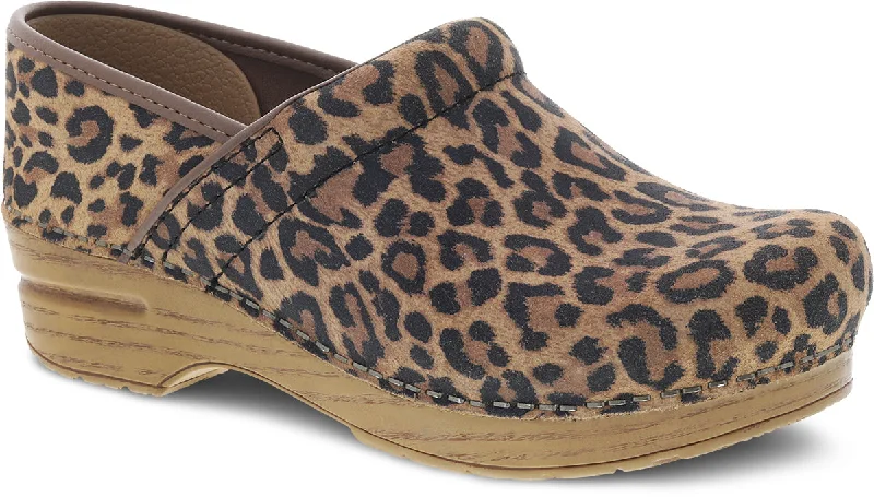 Stylish Boots For Work The Professional Clog in Leopard Suede