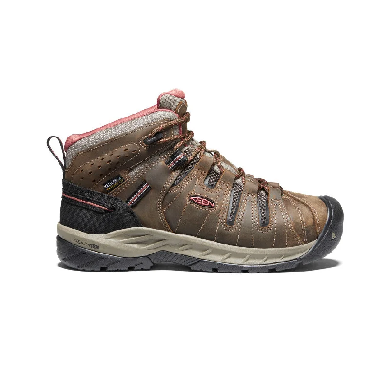 Women's Flint II Waterproof Boot (Soft Toe)  |  Cascade Brown/Brick Dust