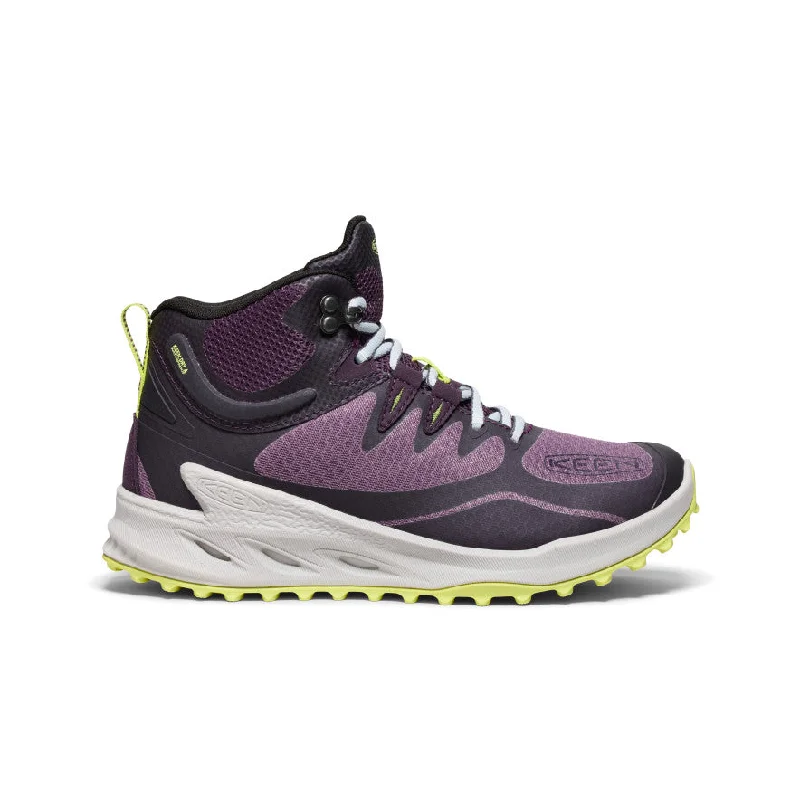 Women's Zionic Waterproof Hiking Boot  |  Black Plum/Daiquiri Green