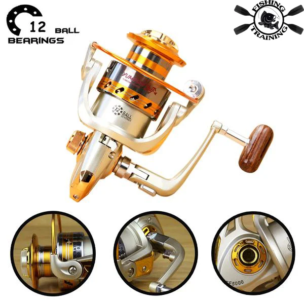 micro jigging rods for ice fishing 12BB Fishing Reel fly fishing reel Carp Feeder