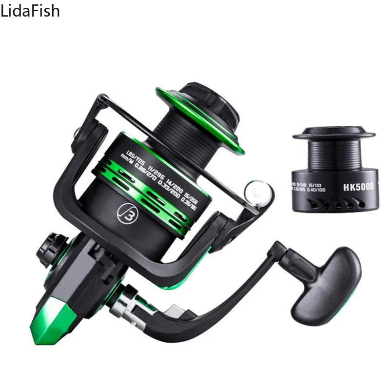 compact lure wraps for easy storage LIDAFISH High Speed Fishing Reel