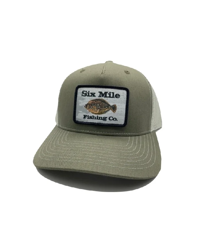 premium baitcasting reel handle upgrades 6MFC Flounder Patch Hat