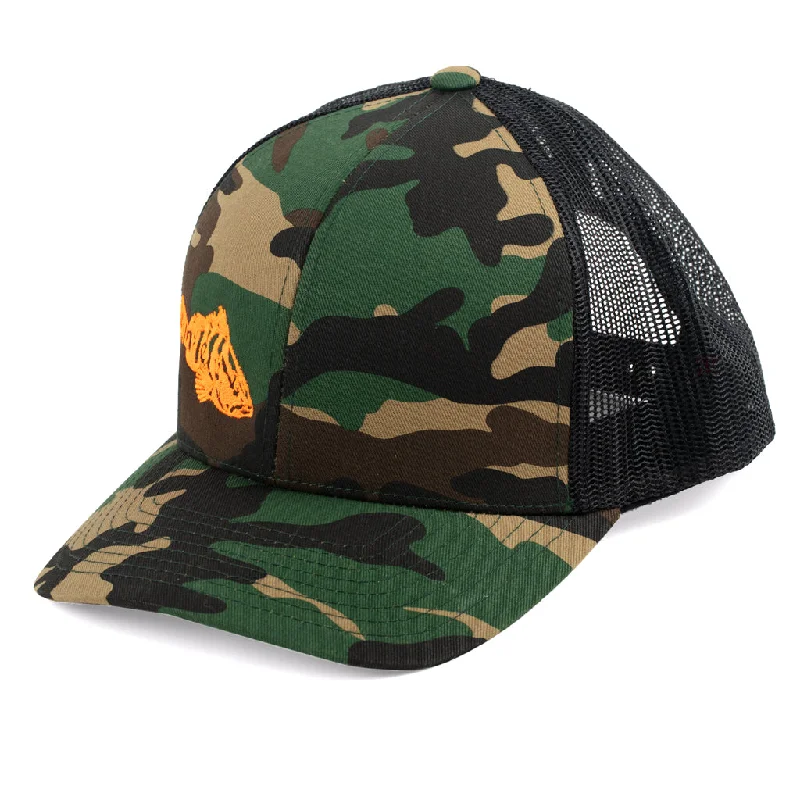 lightweight portable fish finders 6MFC Traditional Camo Trucker Hat