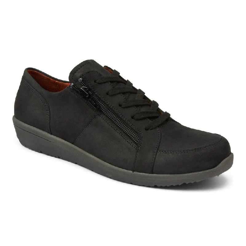 Casual Running Footwear Vionic Abigail Lace Up Black