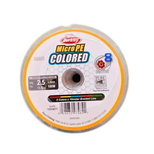 heavy-duty baitcasting rods Berkley Micro PE Colored X8 Braided Line | 100Mt / 110Yd | 6 Connected Spools | heavy-duty baitcasting rods Berkley Micro PE Colored X8 Braided Line | 100Mt / 110Yd | 6 Connected Spools |