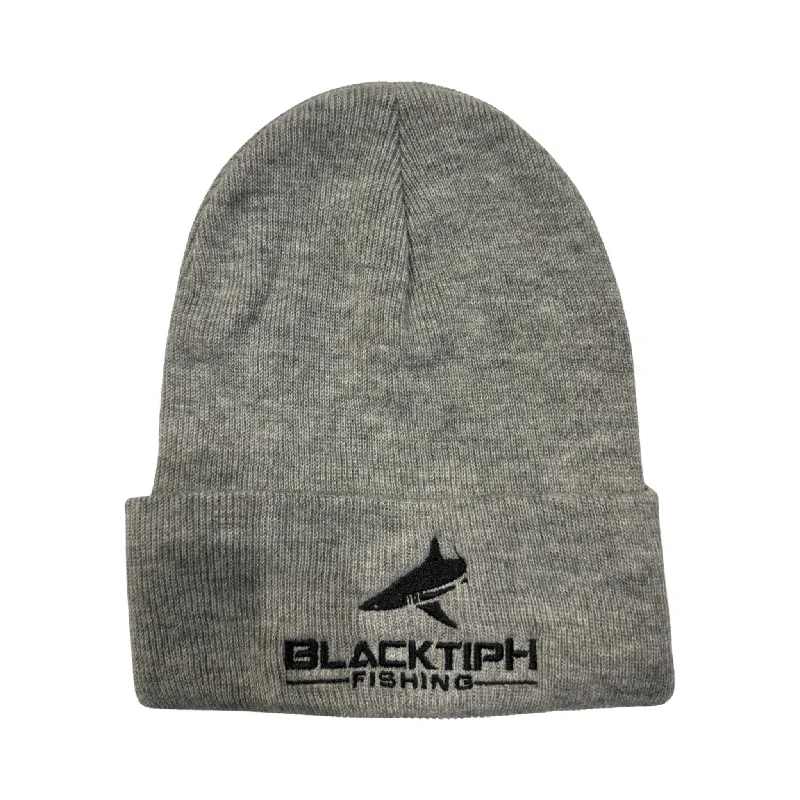 best fishing gloves waterproof BlacktipH Light Heather Grey and Heather Grey Beanie