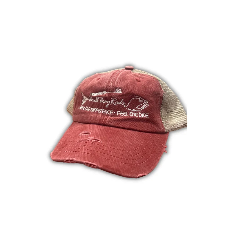 Maroon/Tan - White