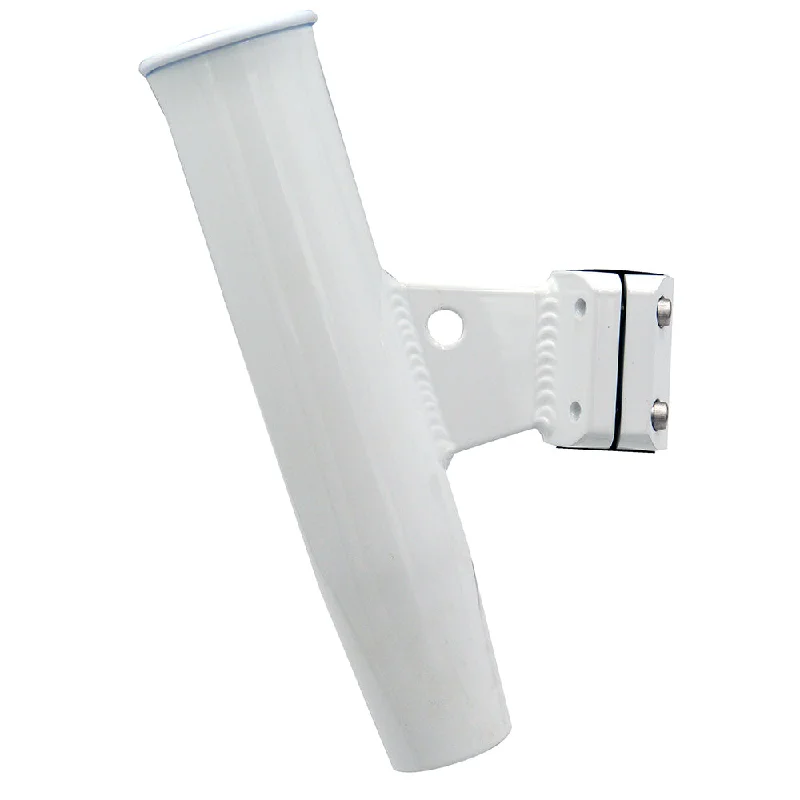 top-rated inline spinners for trout C.E. Smith Aluminum Vertical Clamp-On Rod Holder 1-5/16" OD White Powdercoat w/Sleeve [53716]
