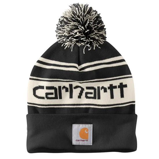 extra-sensitive fishing rod tips Carhartt Knit Pom-Pom Cuffed Logo Beanie