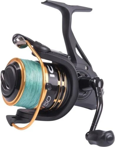 strongest braided fishing line Leeda Icon 40 Spin with18lb Braid / Spinning Fishing Reel