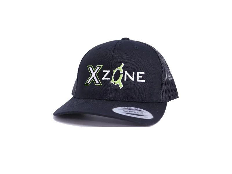 carbon steel fishing hooks bulk X Zone Logo Trucker Hat - Black