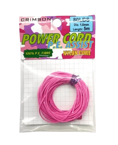 saltwater resistant baitcasting reels Crimson Power Cord PE Assist | 4Mt / 4.4Yd | 5Mt / 5.4Yd | Pink | saltwater resistant baitcasting reels Crimson Power Cord PE Assist | 4Mt / 4.4Yd | 5Mt / 5.4Yd | Pink |