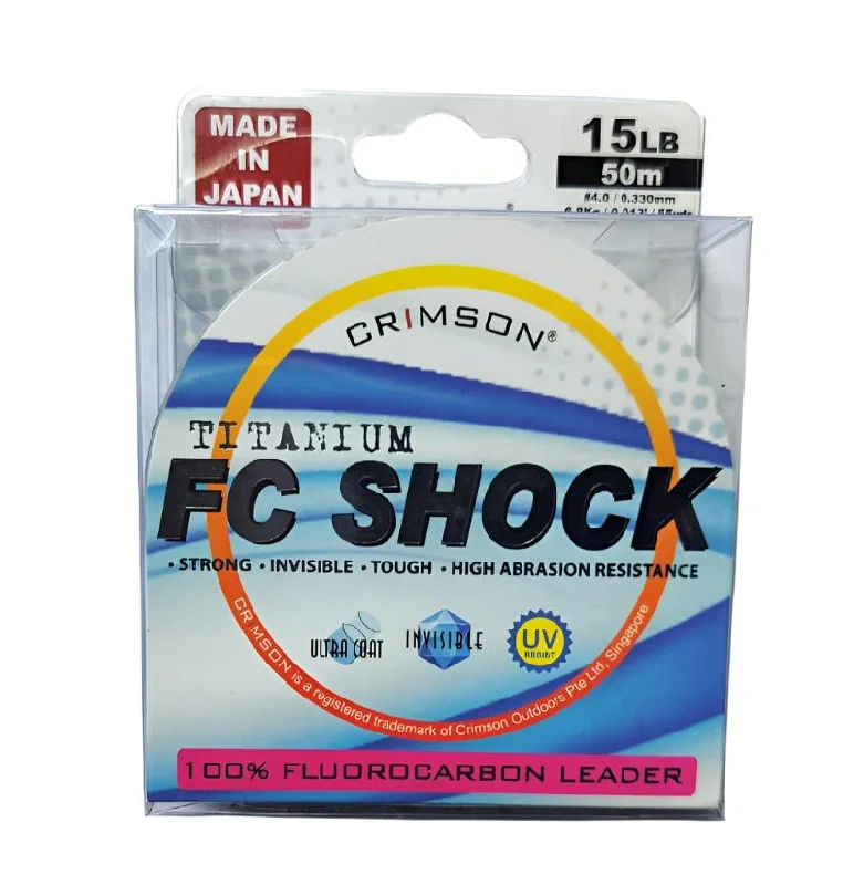 top-rated finesse fishing rods Crimson Titanium Fluorocarbon Shock Leader | 50Mt / 54.6Yd | Clear | top-rated finesse fishing rods Crimson Titanium Fluorocarbon Shock Leader | 50Mt / 54.6Yd | Clear |