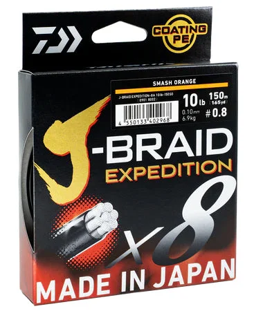 rechargeable waterproof fishing lights Daiwa J Braid Expedition X8 Braid Orange 300m Rolls
