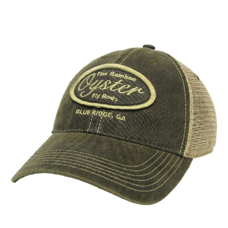 adjustable trolling rod holders Dark grey Legacy Old Favorite Trucker Hat with Oyster patch