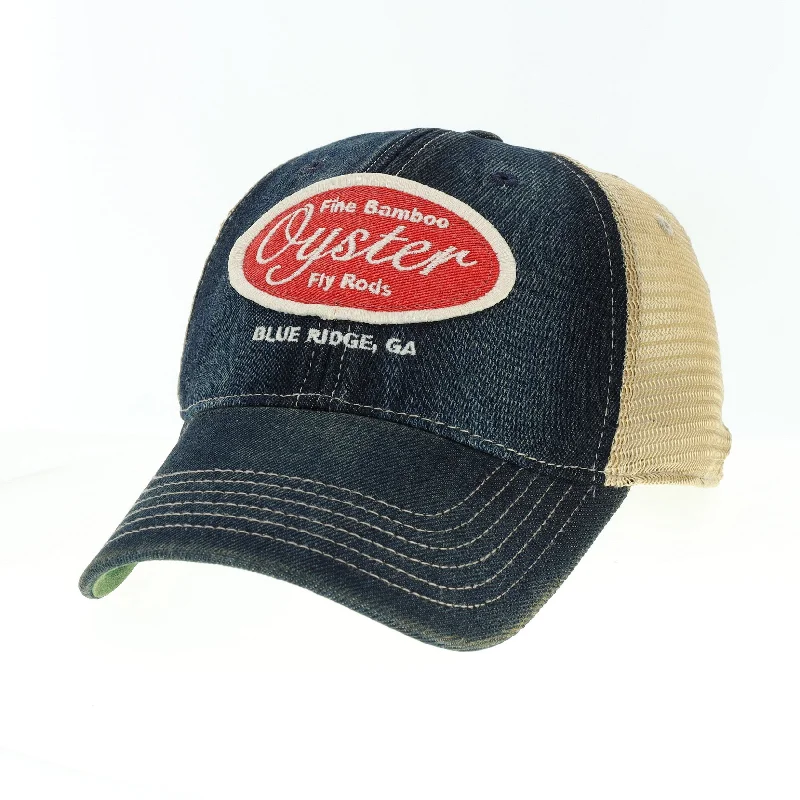 waterproof fishing phone cases Denim blue Legacy Old Favorite Trucker Hat with Oyster patch