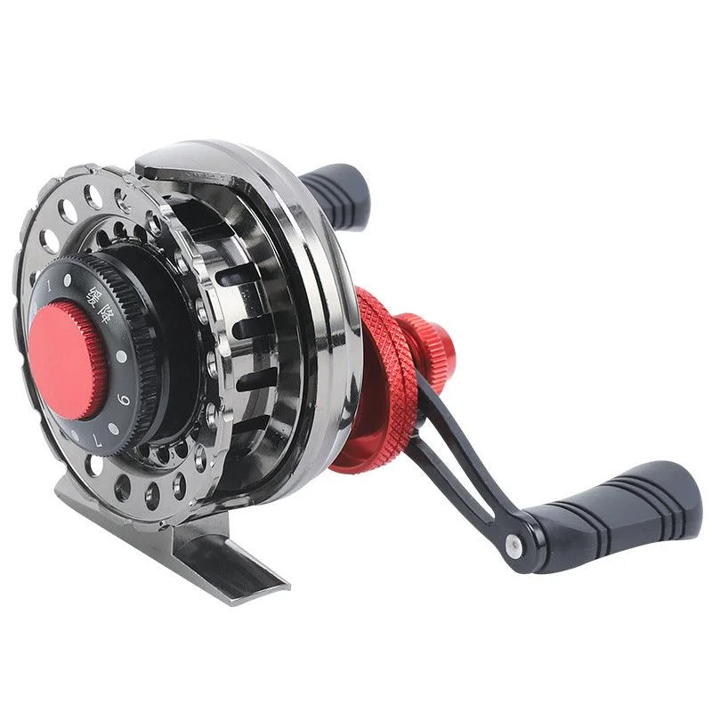 best pier fishing rod and reel combos Dr.Fish Ice Fishing Reel 3.6:1 Gear Ratio 2+1BB