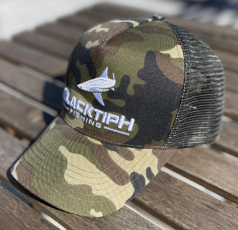 telescoping fishing gaffs BlacktipH Camo Embroidered Snapback 2.0