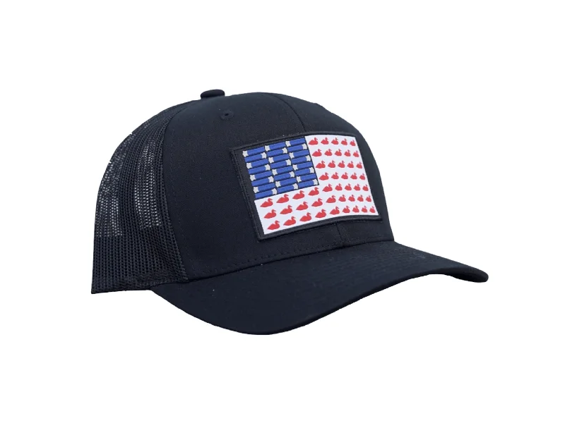 ultralight spinning reels for finesse fishing Ducks And Bullets Flag Patch Trucker Hat | East Coast Waterfowl ultralight spinning reels for finesse fishing Ducks And Bullets Flag Patch Trucker Hat | East Coast Waterfowl