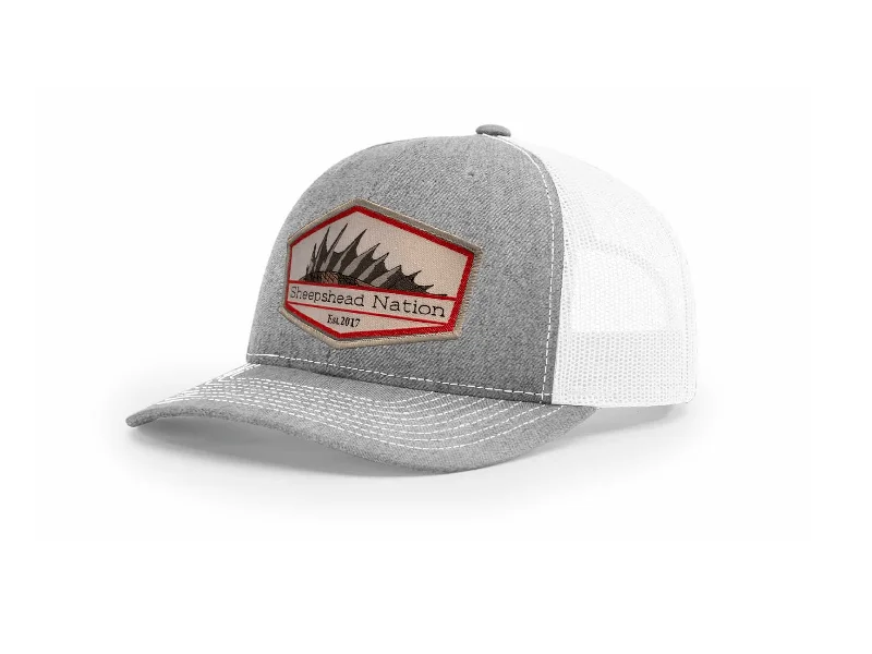 scented artificial baits for bass Heather Grey / White Sheepshead Nation Hat