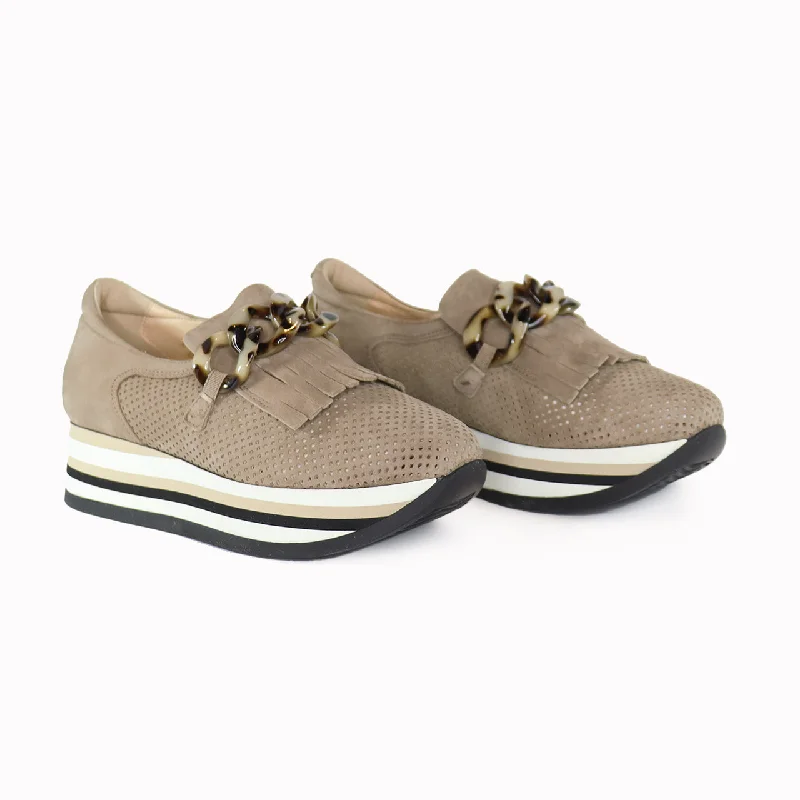 Best Casual Shoes For Sale CADIE TASSEL LOAFER TAUPE SUEDE