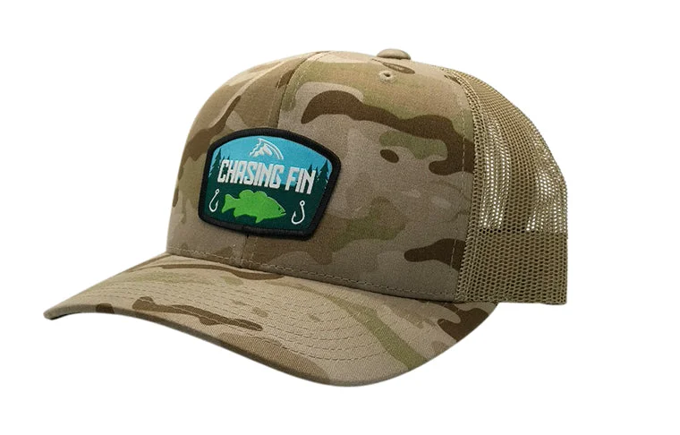 Lew’s baitcasting reels discount Last Cast Bass Desert Camo Curved Trucker Cap