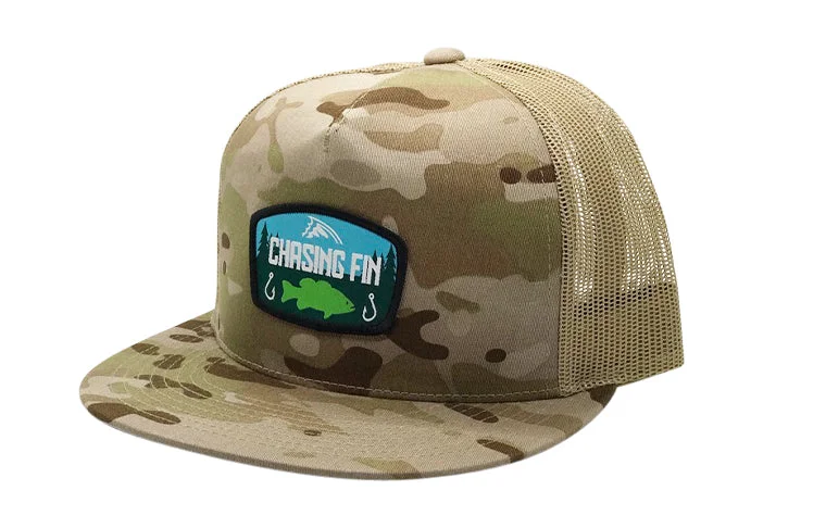 best time for bass fishing Last Cast Bass Desert Camo Trucker Cap