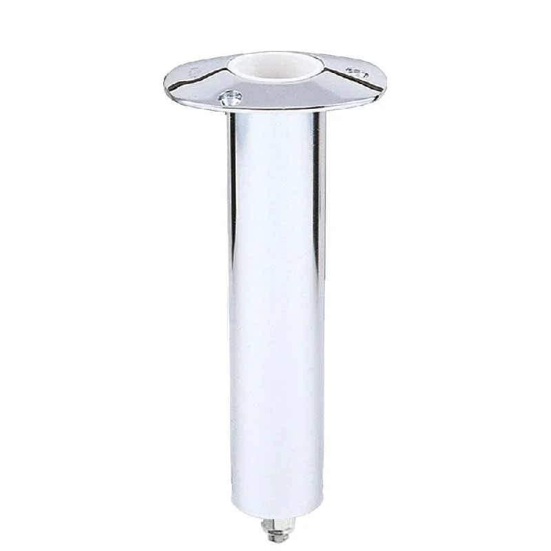 heavy-duty baitcasting rods Lee's 0 Degree Stainless Steel Swivel Base Flush Mount Rod Holder - Extra Long Tube 2.25" OD X 14.5" Tube [RH577XL]