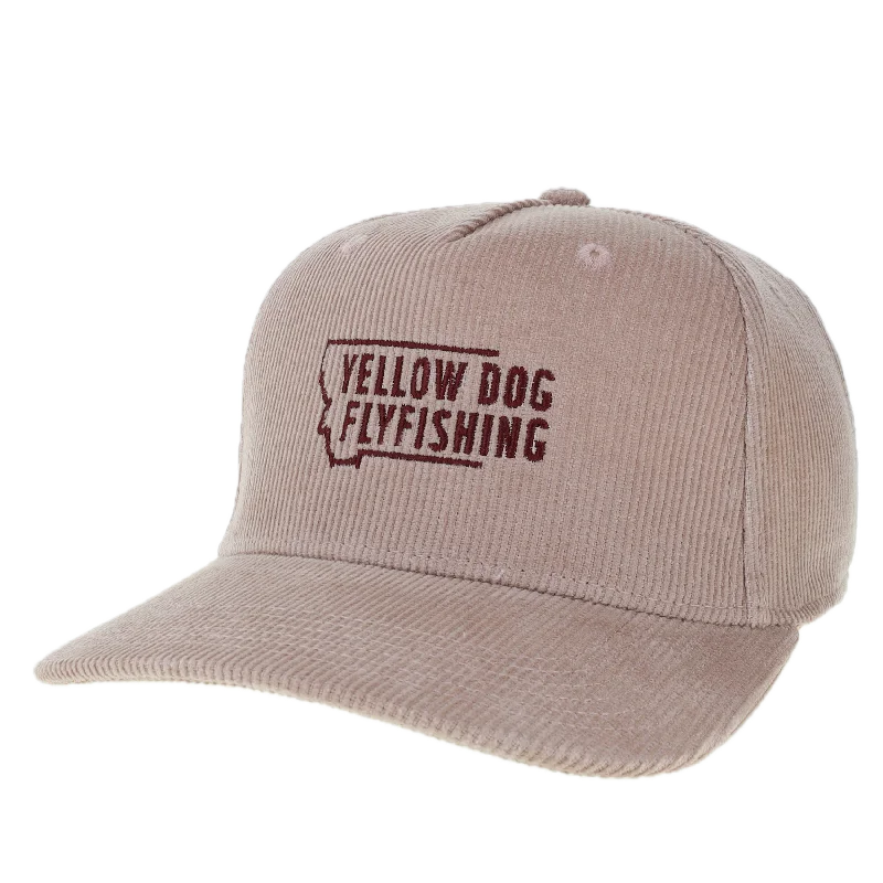 ultra-light panfish rods for finesse fishing Yellow Dog Roadie Hat - Dusty Rose Corduroy