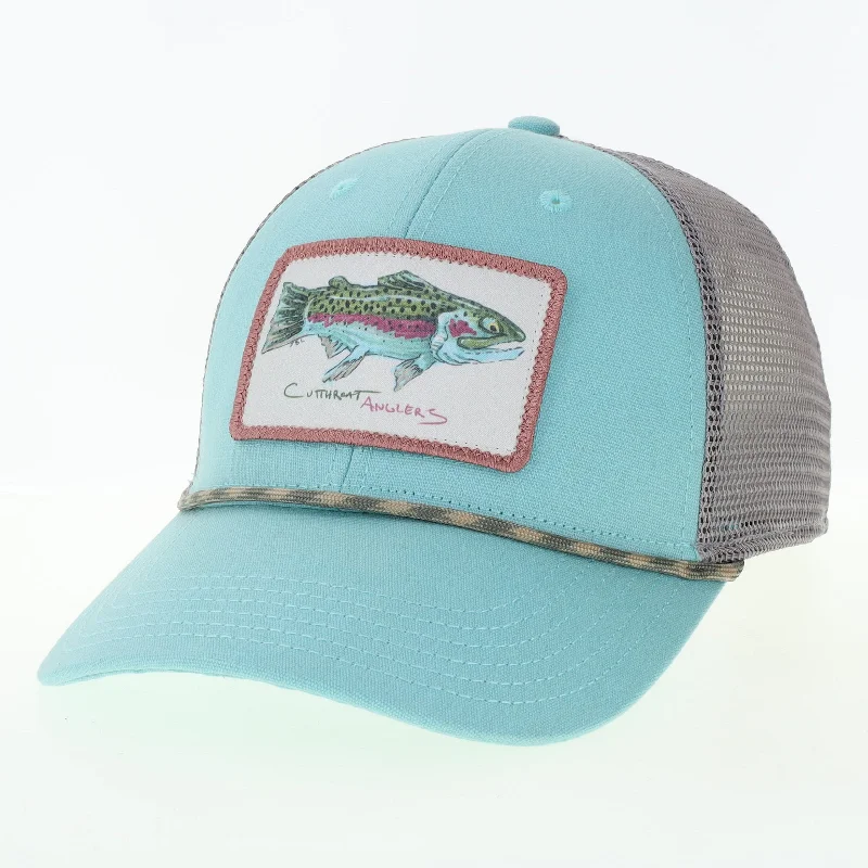 discount fishing waders waterproof Legacy Rope Trucker Hat - Jacob Lutz Greasy Bow Art