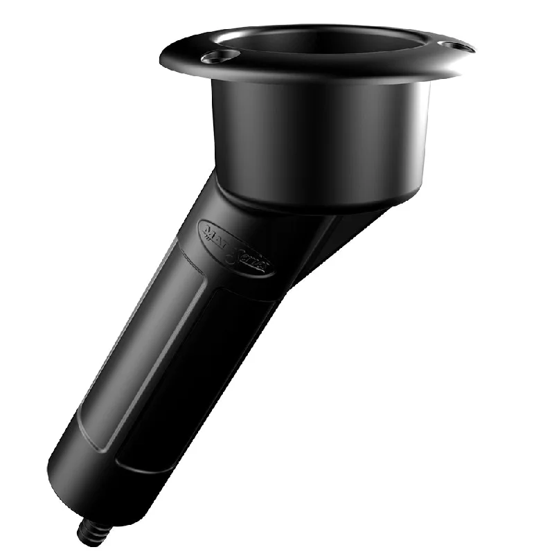 automatic fish feeders for lakes Mate Series Plastic 30 Rod  Cup Holder - Drain - Round Top - Black [P1030DB]