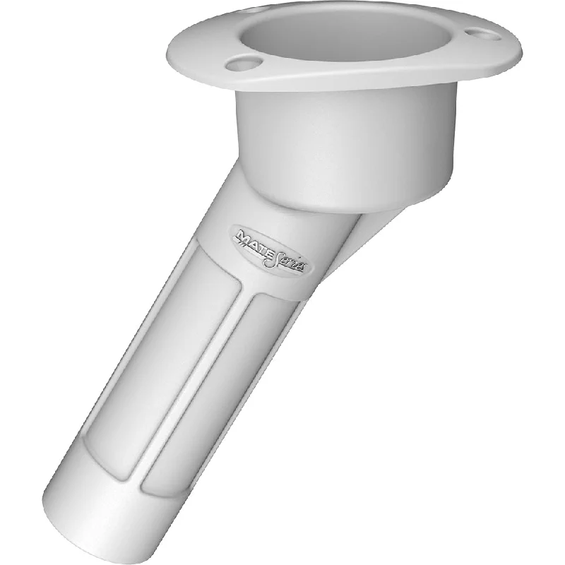 top-rated popper lures Mate Series Plastic 30 Rod  Cup Holder - Open - Oval Top - White [P2030W]