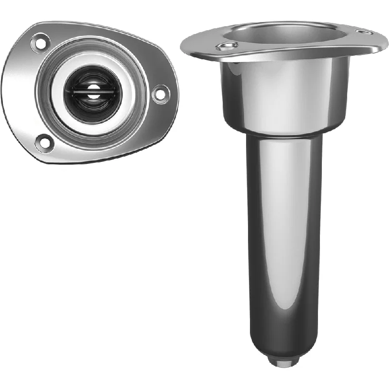 realistic fish-shaped lures Mate Series Stainless Steel 0 Rod  Cup Holder - Drain - Oval Top [C2000D]