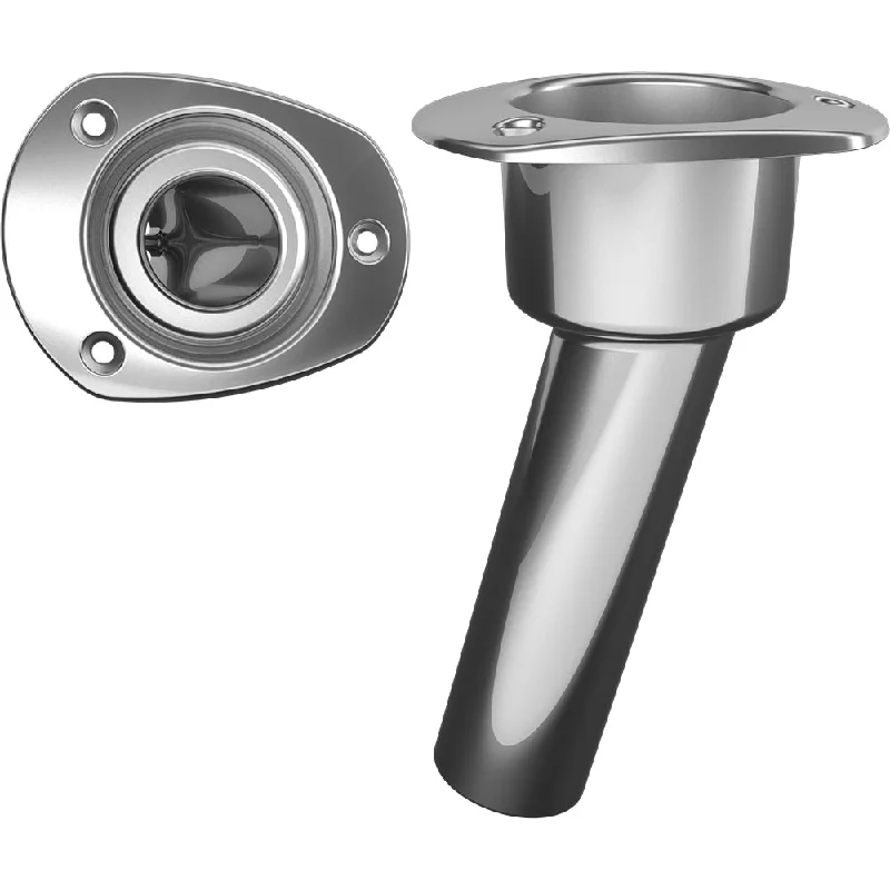 ice fishing reels small size Mate Series Stainless Steel 15 Rod  Cup Holder - Open - Oval Top [C2015ND]