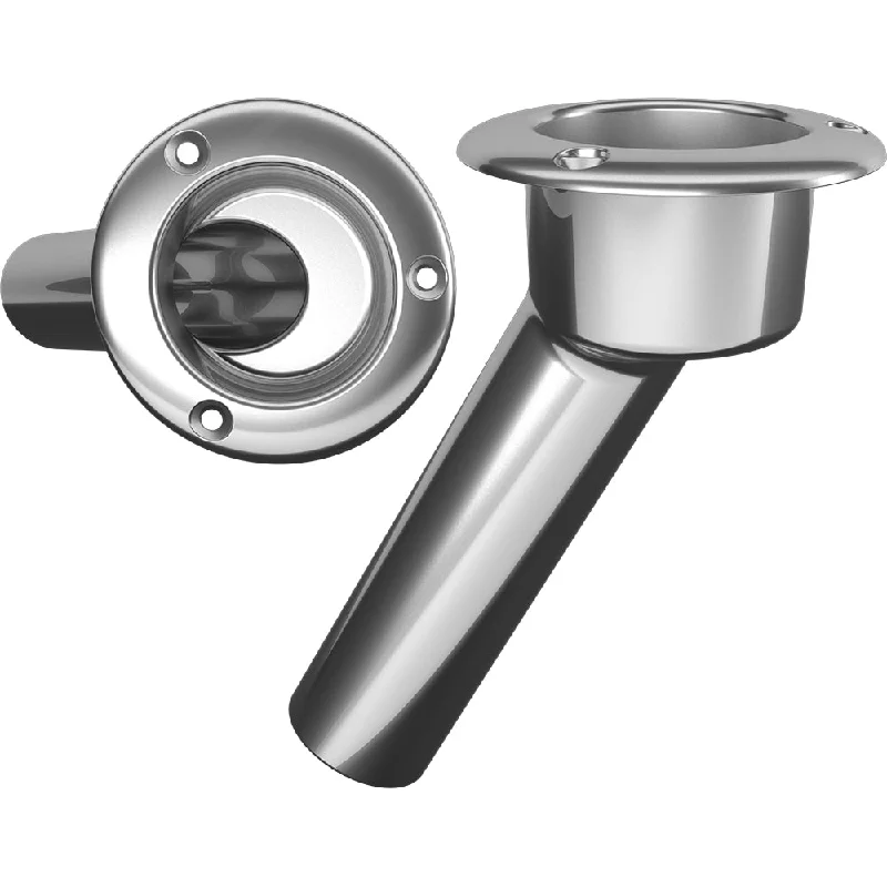 offshore fishing rods heavy duty Mate Series Stainless Steel 30 Rod  Cup Holder - Open - Round Top [C1030ND]