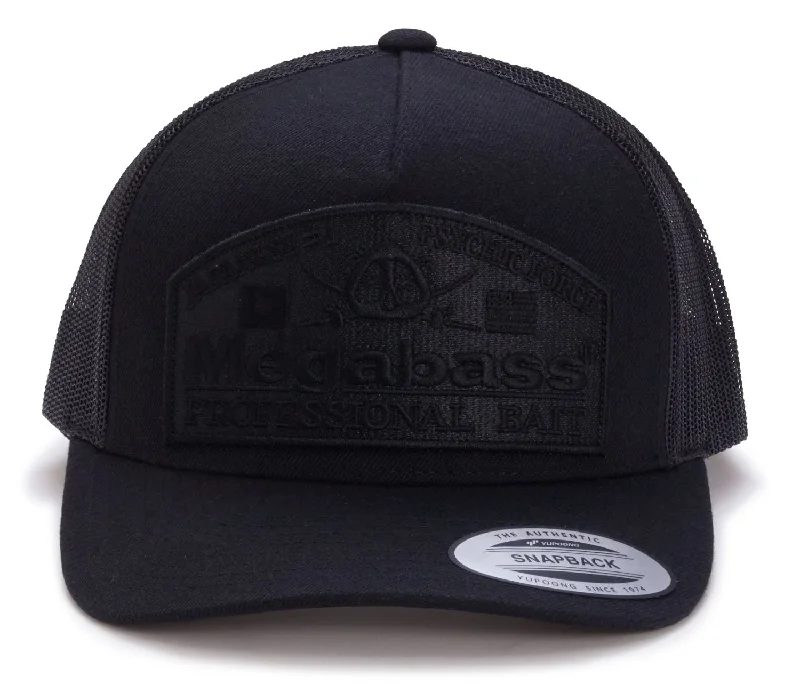 beginner fishing tackle kit Megabass Psychic Trucker Blackout Hat