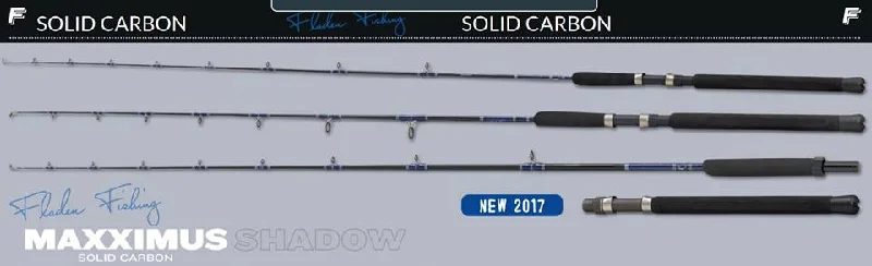professional-grade baitcasting rods New Fladen Maxximus Shadow Solid Carbon Boat Rods professional-grade baitcasting rods New Fladen Maxximus Shadow Solid Carbon Boat Rods