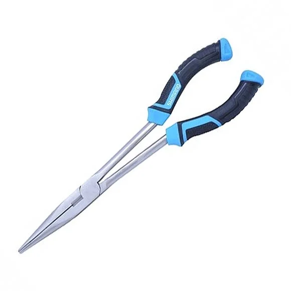 floating fish grip tool Shimano Brutas Silver Nickel 11" Needle Nose Pliers