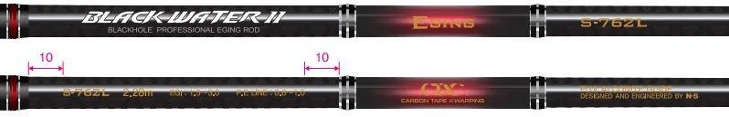 premium fluorocarbon leader spools NS Black Water II Egi Rods