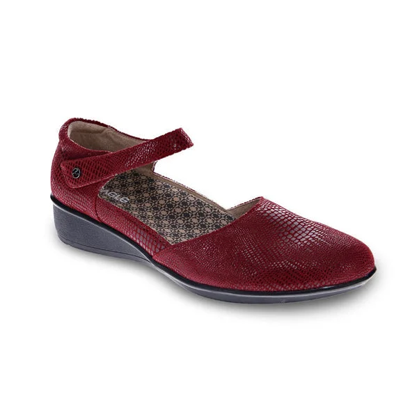 Fashionable Work Sneakers Revere Women's Osaka Mary Jane Cherry Lizard