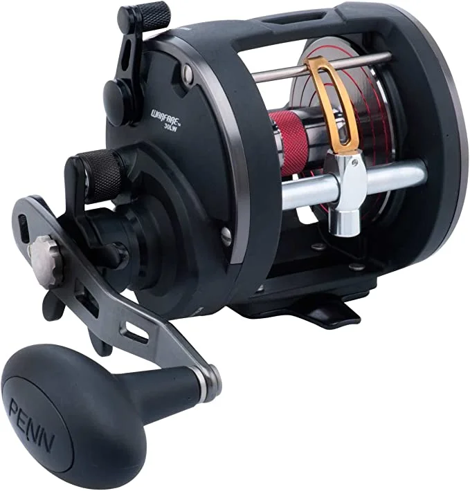 topwater fishing lures cheap Penn Warfare Level Wind Big Game Trolling Reel  | WAR30LW