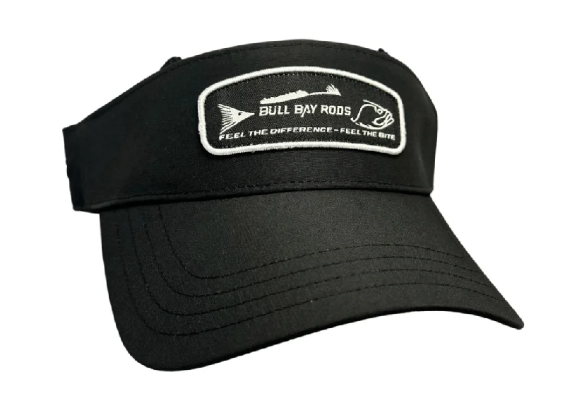 ultra-durable braided leaders Performance Visor: Black w/Black Patch