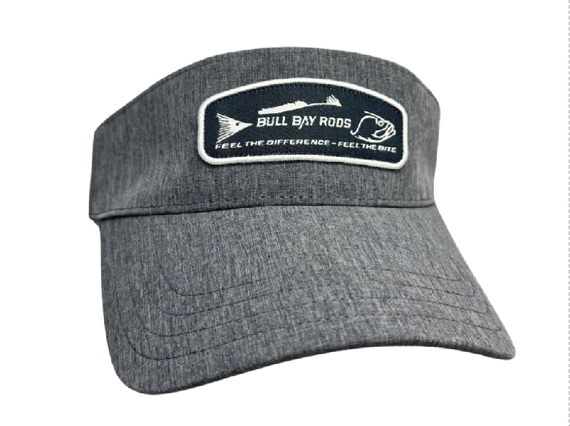 premium fluorocarbon leaders for fly fishing Performance Visor: Heather Navy w/Patch