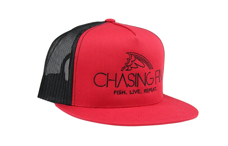 multi-tool pliers for fishing Red & Black Flatbill Snapback