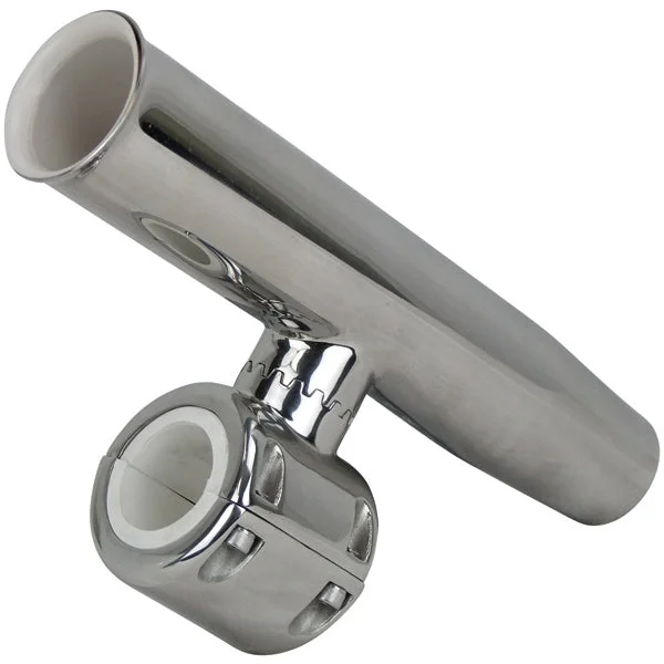 telescoping fishing gaffs Relaxn Polished Stainless Steel Clamp On Rod Holder